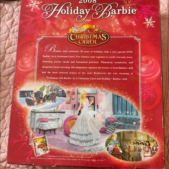 Barbie Holiday Doll in Shimmering Silver and White - Picture 2 of 2